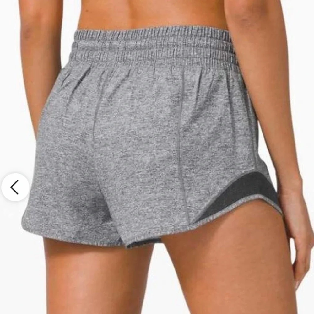 Lululemon Women's Grey hotty hot shorts 2 inch